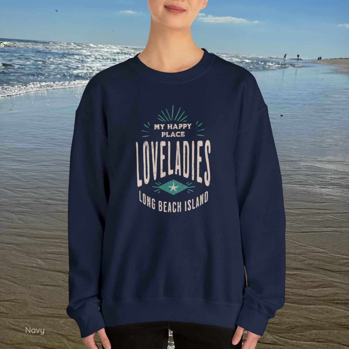 My Happy Place Sweatshirt, Loveladies