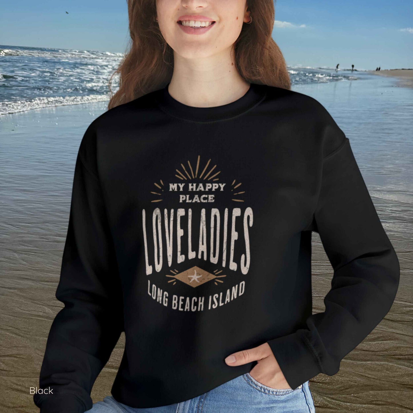 My Happy Place Sweatshirt, Loveladies