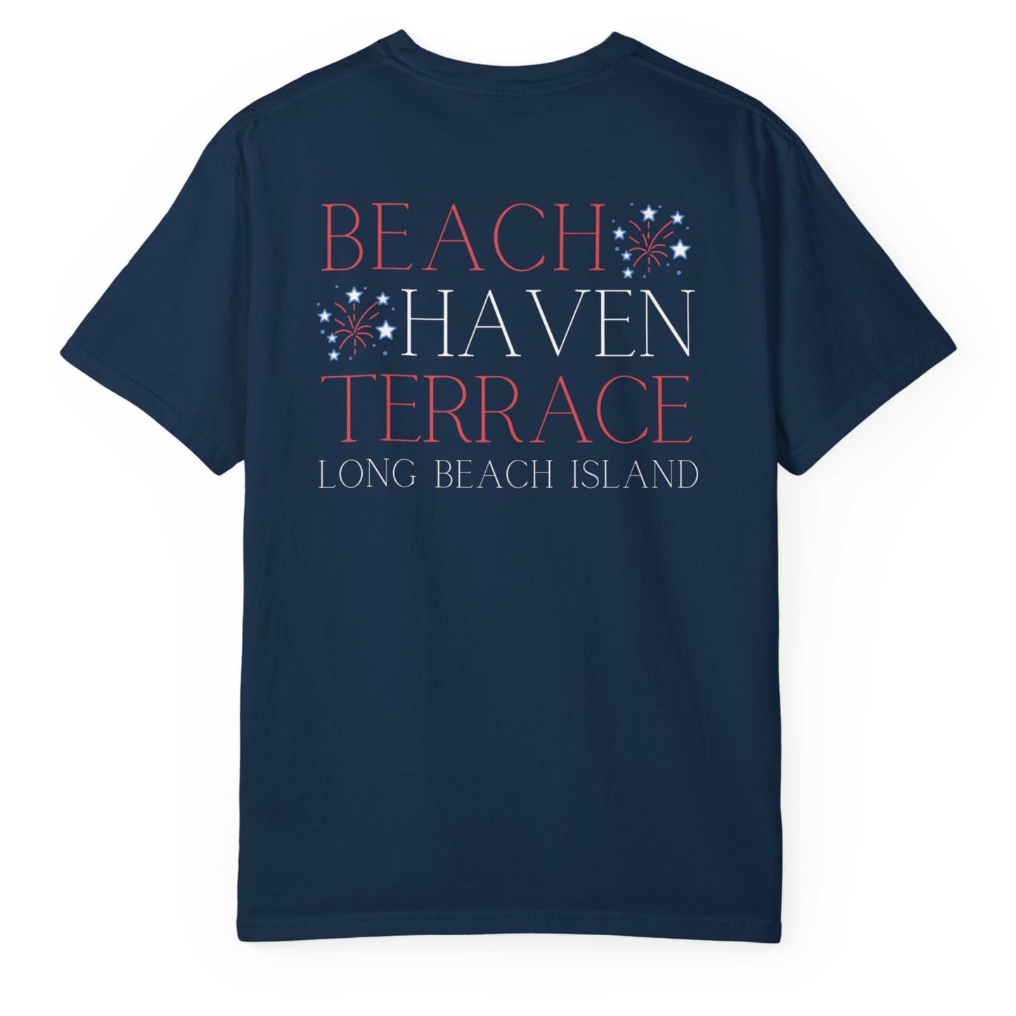 Patriotic Comfort Colors tee, Beach Haven Terrace