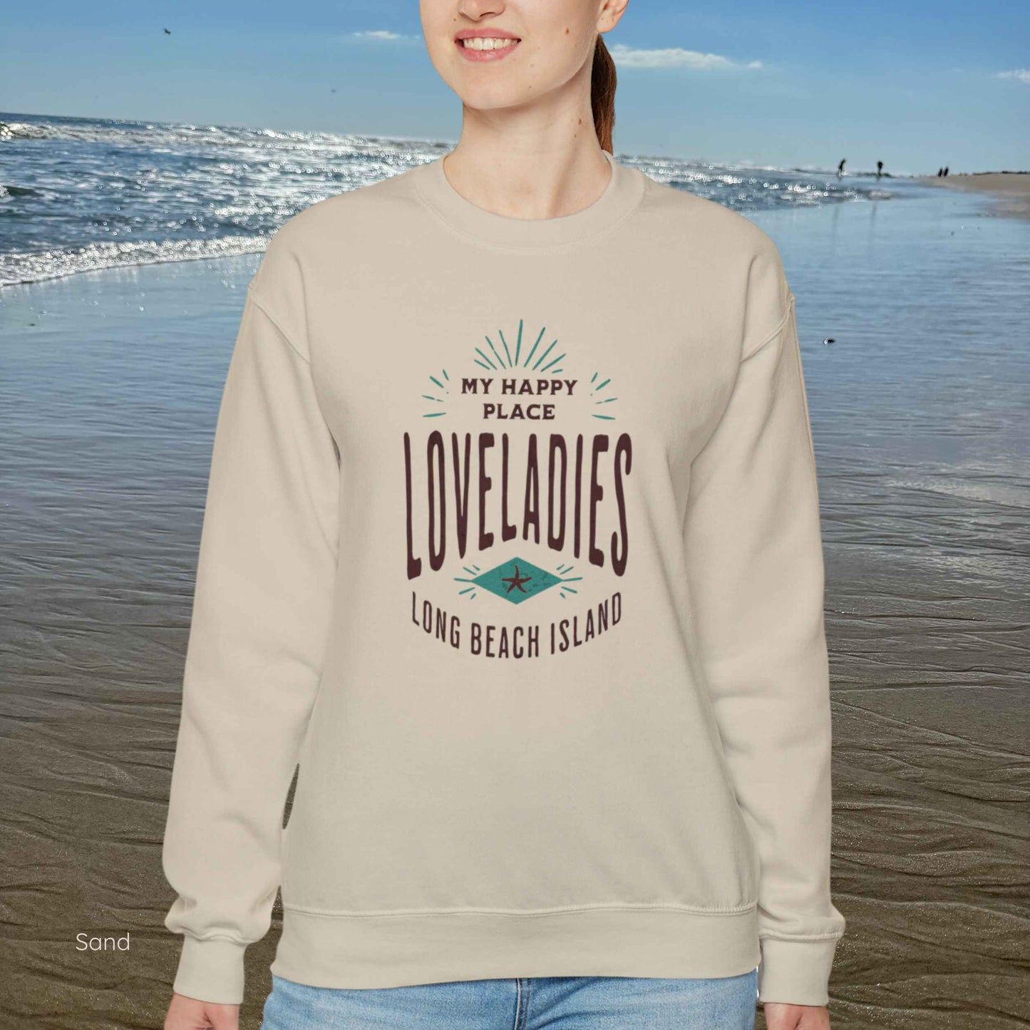 My Happy Place Sweatshirt, Loveladies