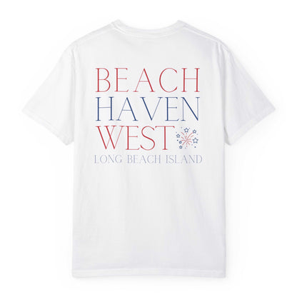 Patriotic Comfort Colors tee, Beach Haven West