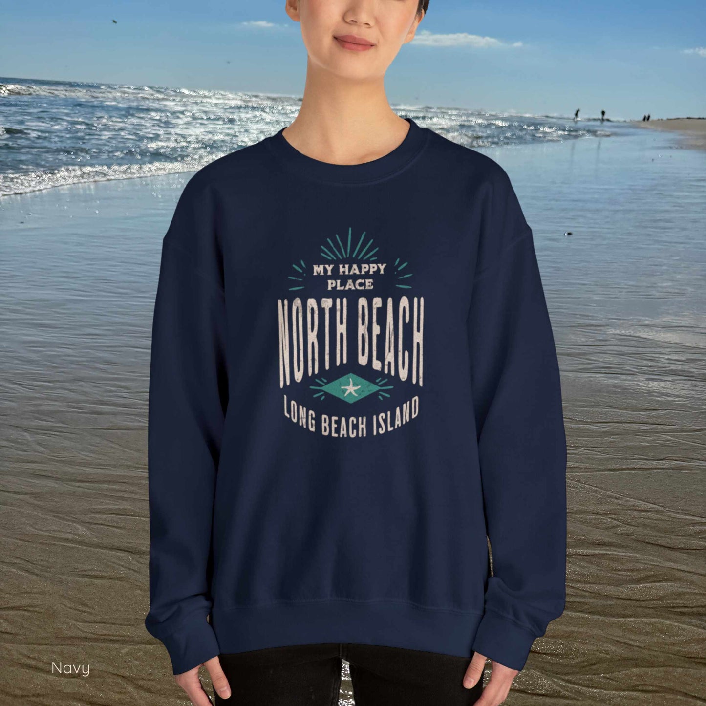 My Happy Place Sweatshirt, North Beach