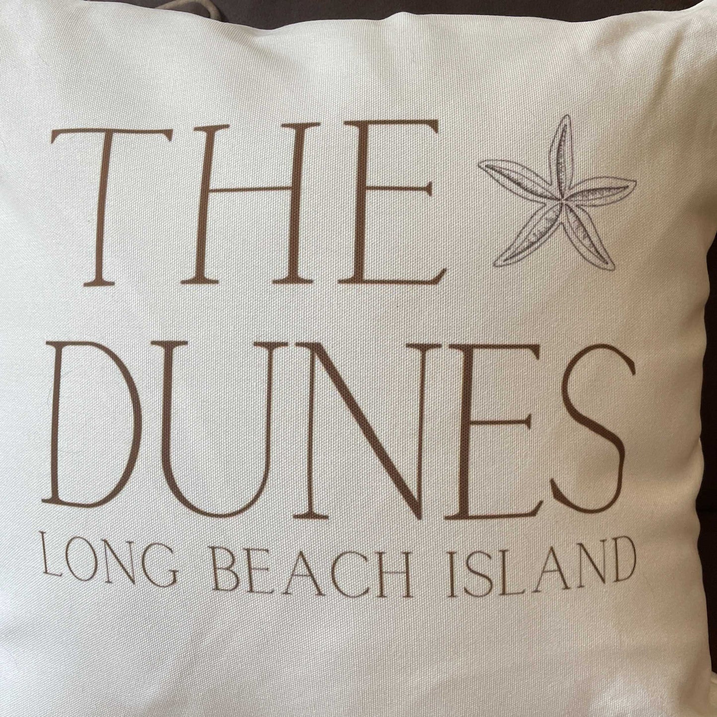 The Dunes Driftwood Square Pillow