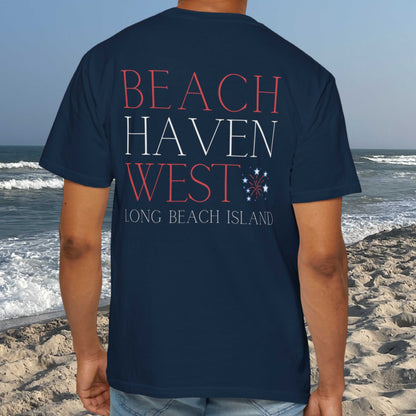 Patriotic Comfort Colors tee, Beach Haven West