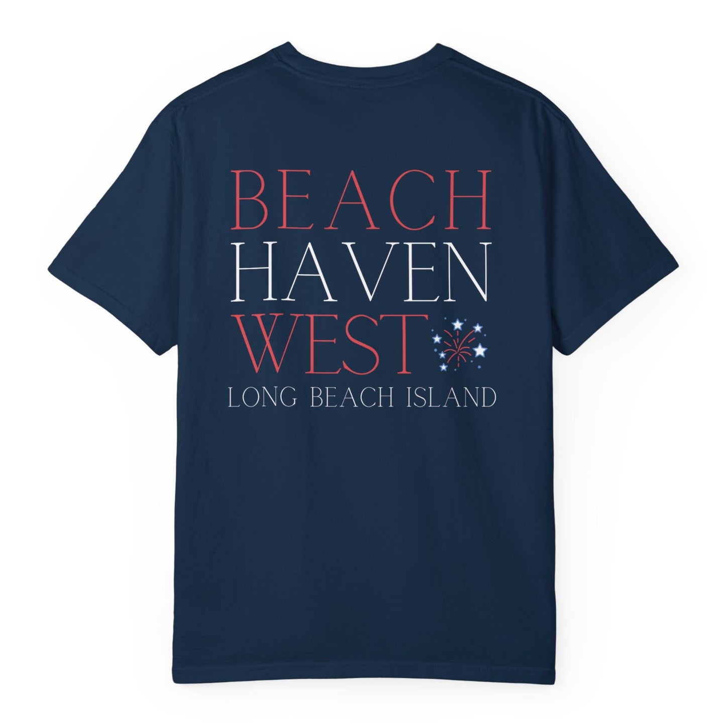 Patriotic Comfort Colors tee, Beach Haven West