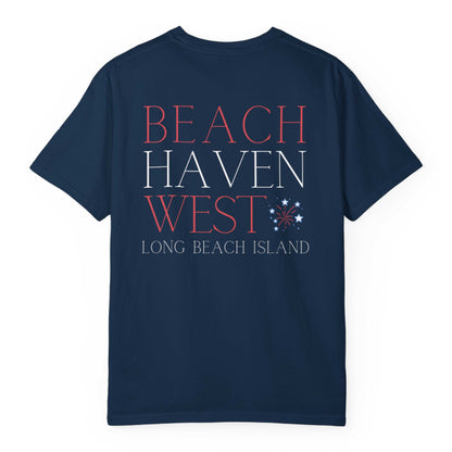 Patriotic Comfort Colors tee, Beach Haven West