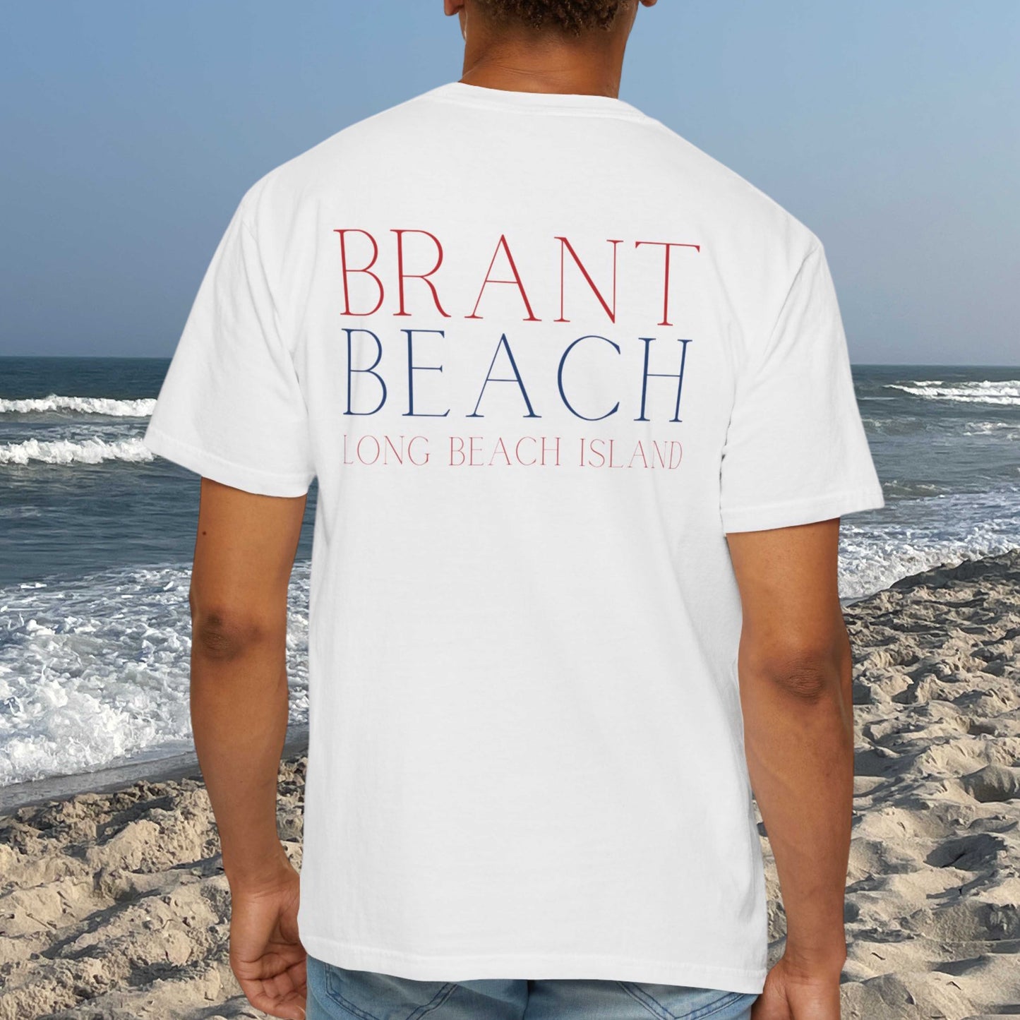 Patriotic Comfort Colors tee, Brant Beach