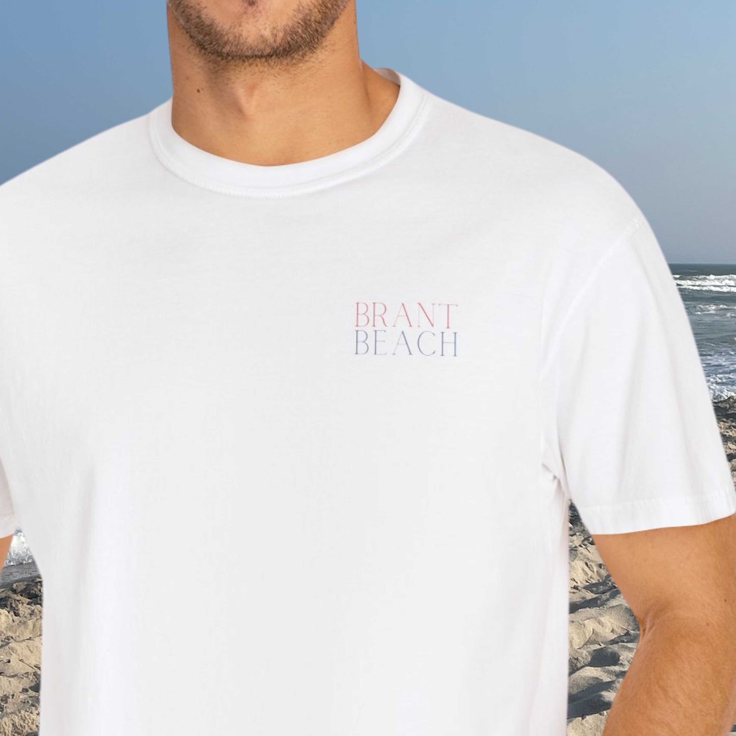 Patriotic Comfort Colors tee, Brant Beach