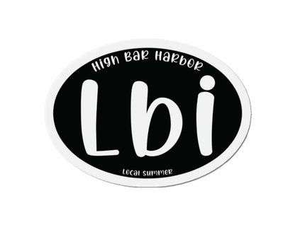 LBI Oval Magnet, High Bar Harbor