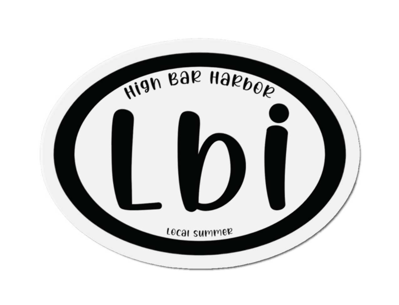 LBI Oval Magnet, High Bar Harbor