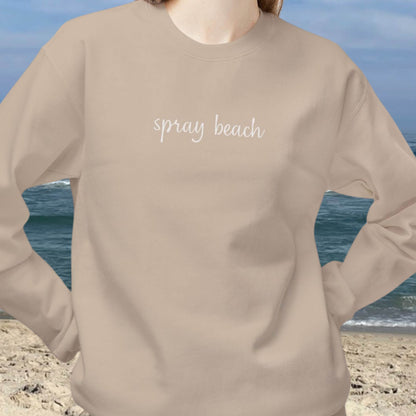 Breezy Days Crewneck Sweatshirt, Spray Beach