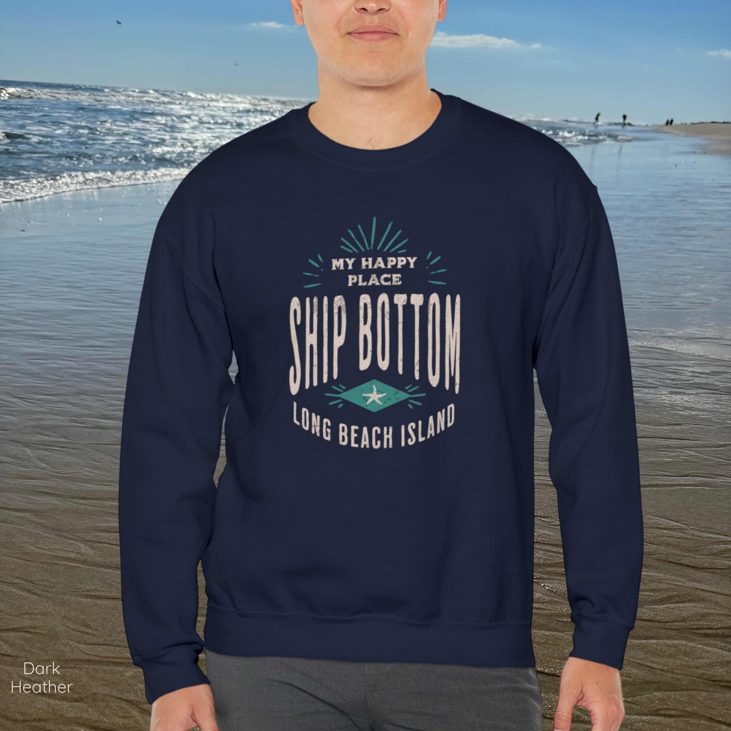 My Happy Place Sweatshirt, Ship Bottom