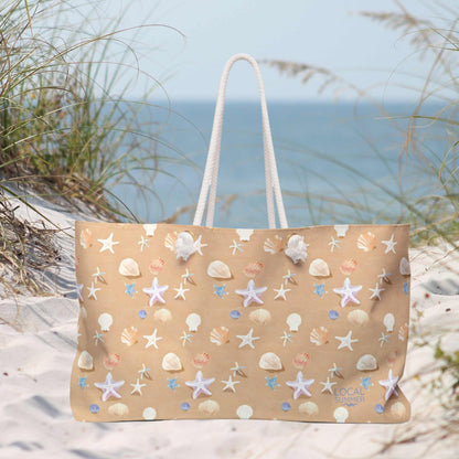 Shells Galore Beach Bag, Overnight Bag - Beach Please