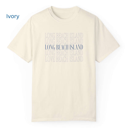 On Repeat Comfort Colors short sleeve tee, Long Beach Island