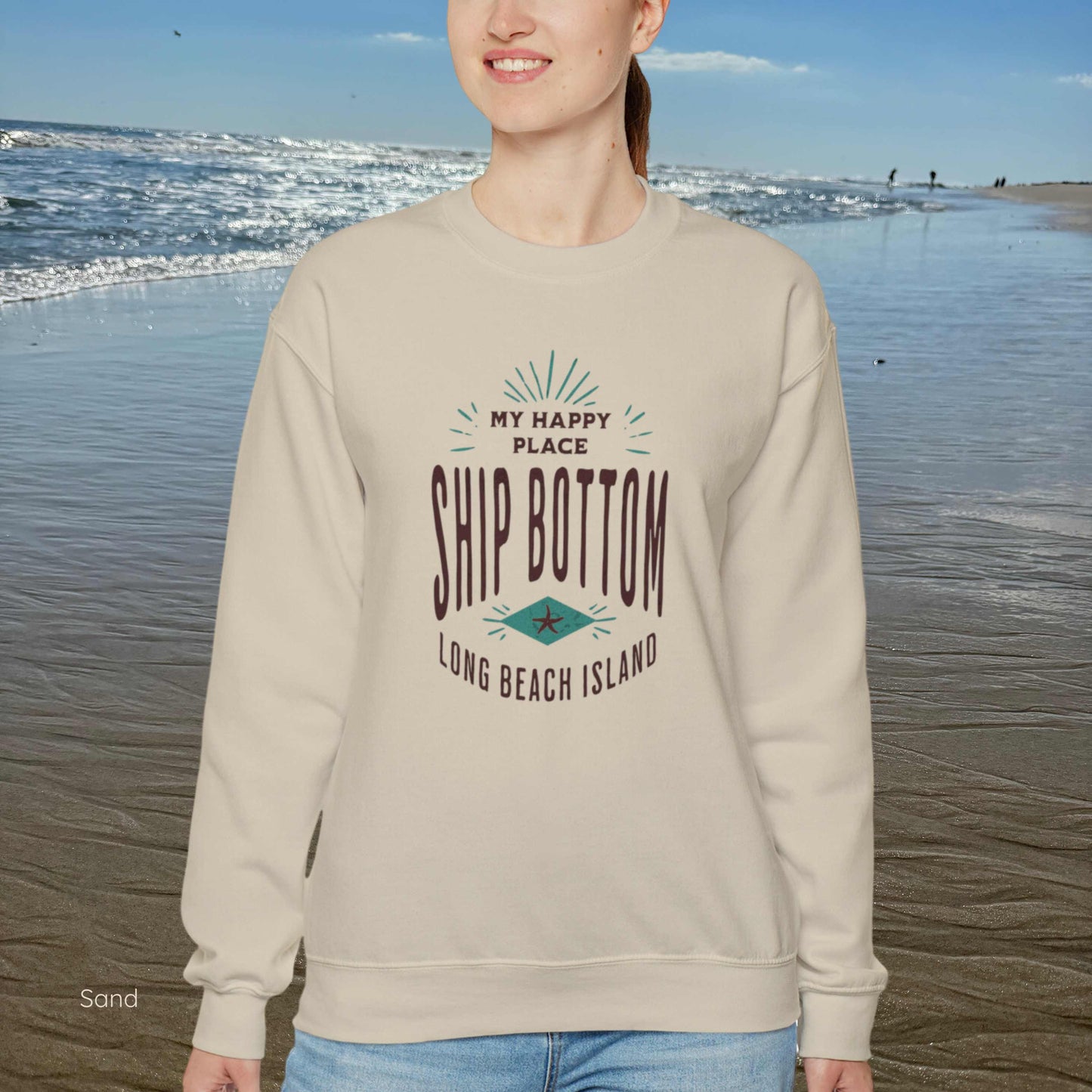 My Happy Place Sweatshirt, Ship Bottom