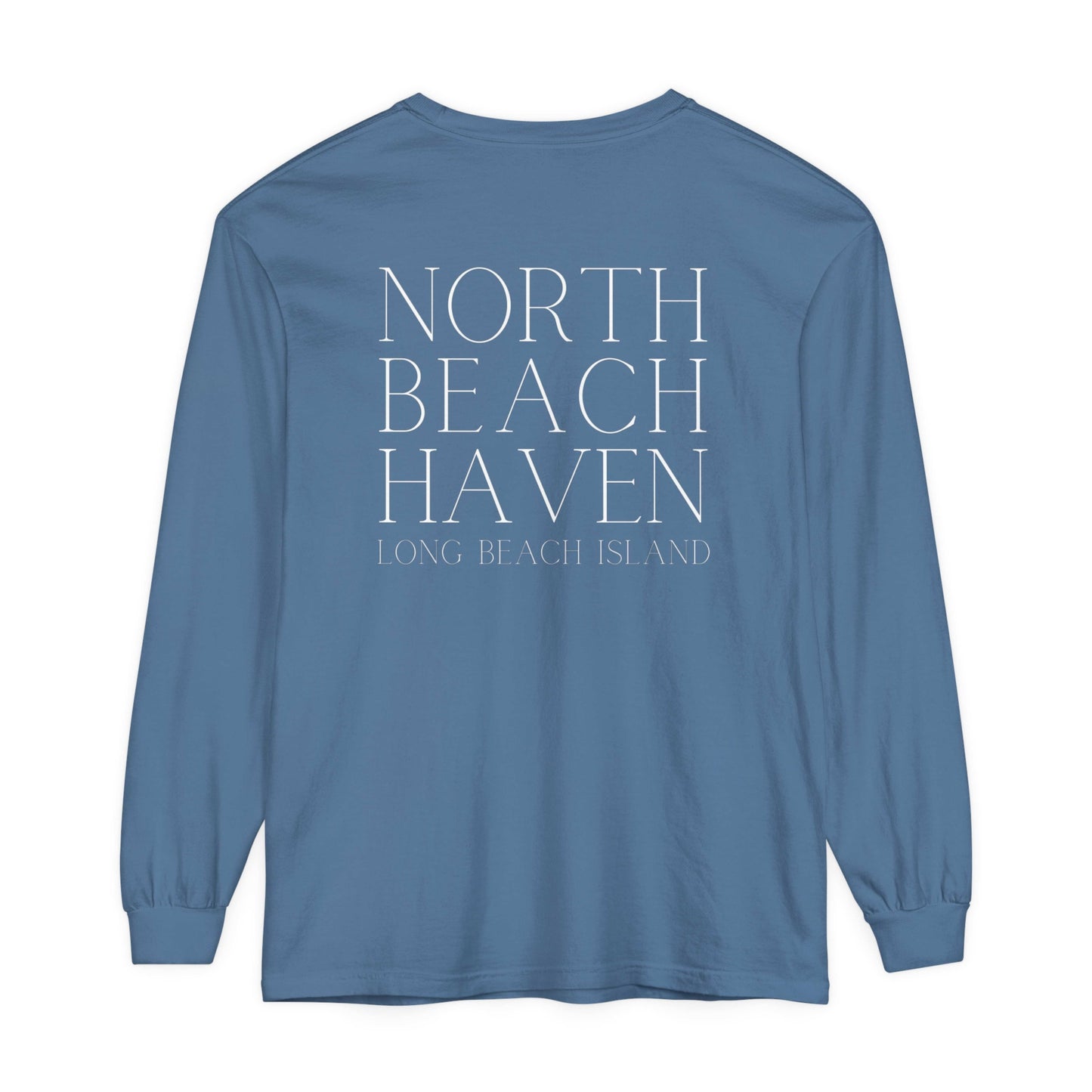 Waves Comfort Colors Long Sleeve Tee, North Beach Haven