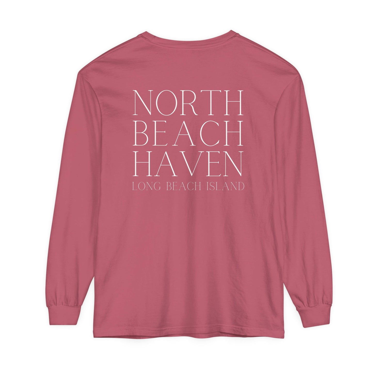 Waves Comfort Colors Long Sleeve Tee, North Beach Haven