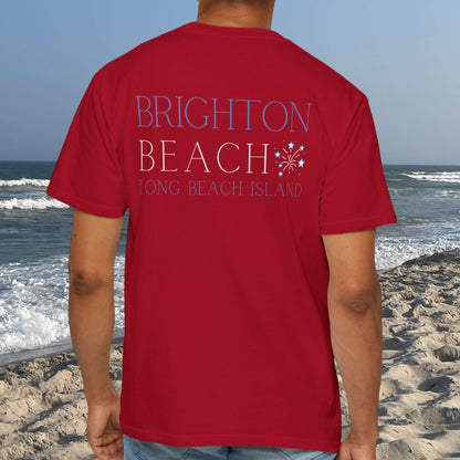 Patriotic Comfort Colors tee, Brighton Beach