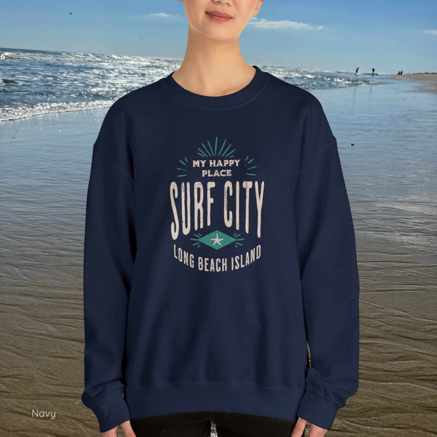 My Happy Place Sweatshirt, Surf City