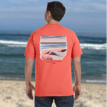 Local Summer Watercolor Beach Comfort Colors Tee