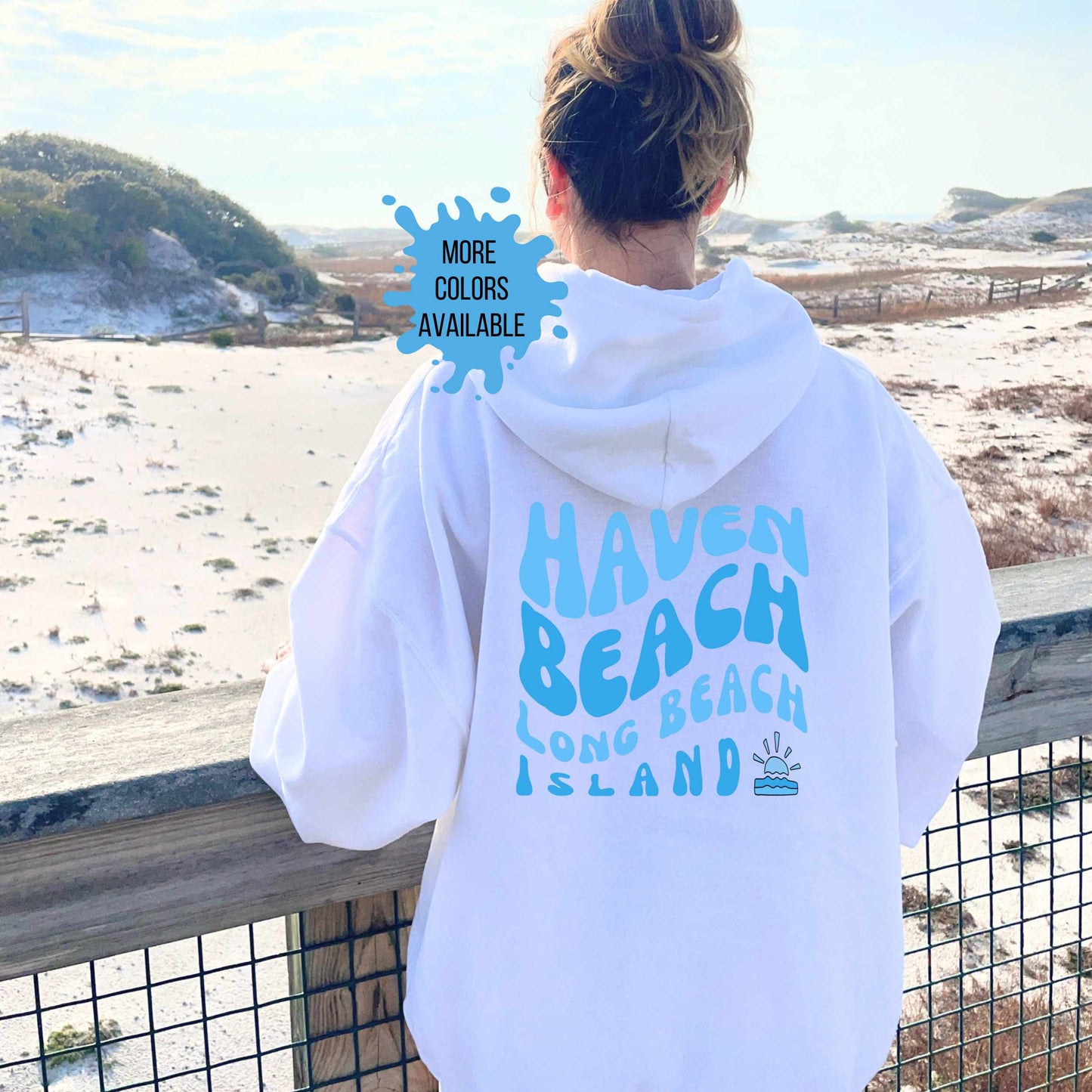 Blue wave Hoodie, Haven Beach