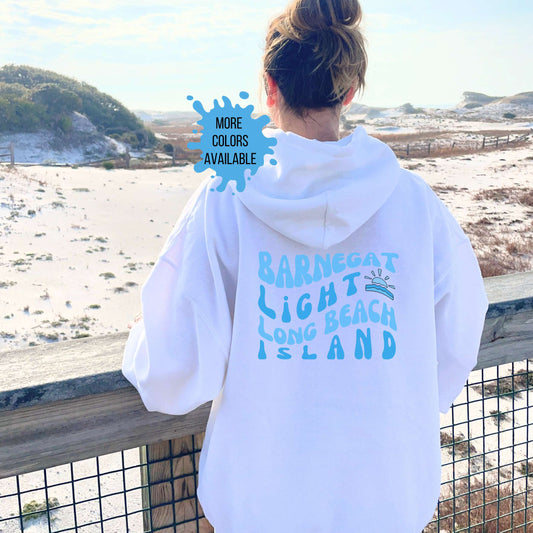 Blue wave Hoodie, Barnegat Light