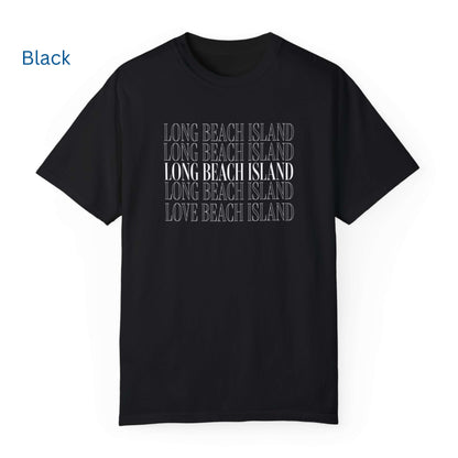 On Repeat Comfort Colors short sleeve tee, Long Beach Island