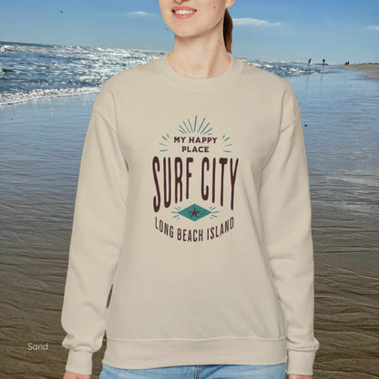 My Happy Place Sweatshirt, Surf City