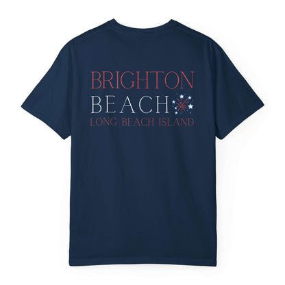 Patriotic Comfort Colors tee, Brighton Beach