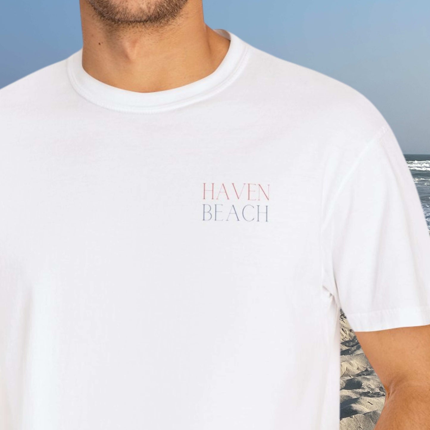 Patriotic Comfort Colors tee, Haven Beach