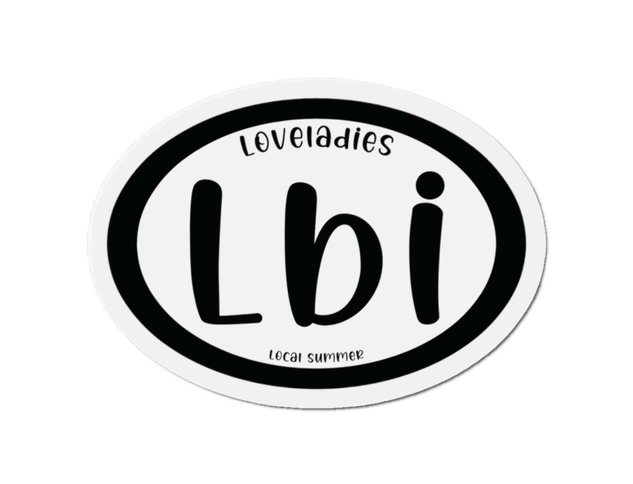 LBI Oval Magnet, Loveladies