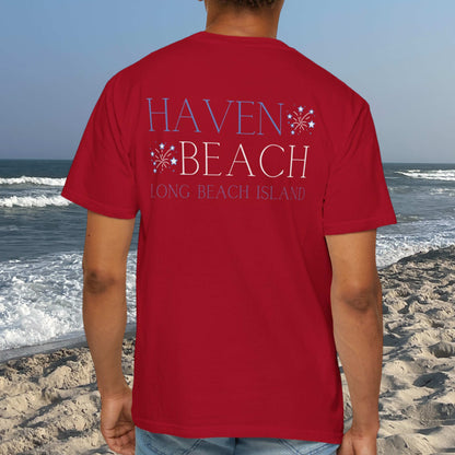 Patriotic Comfort Colors tee, Haven Beach