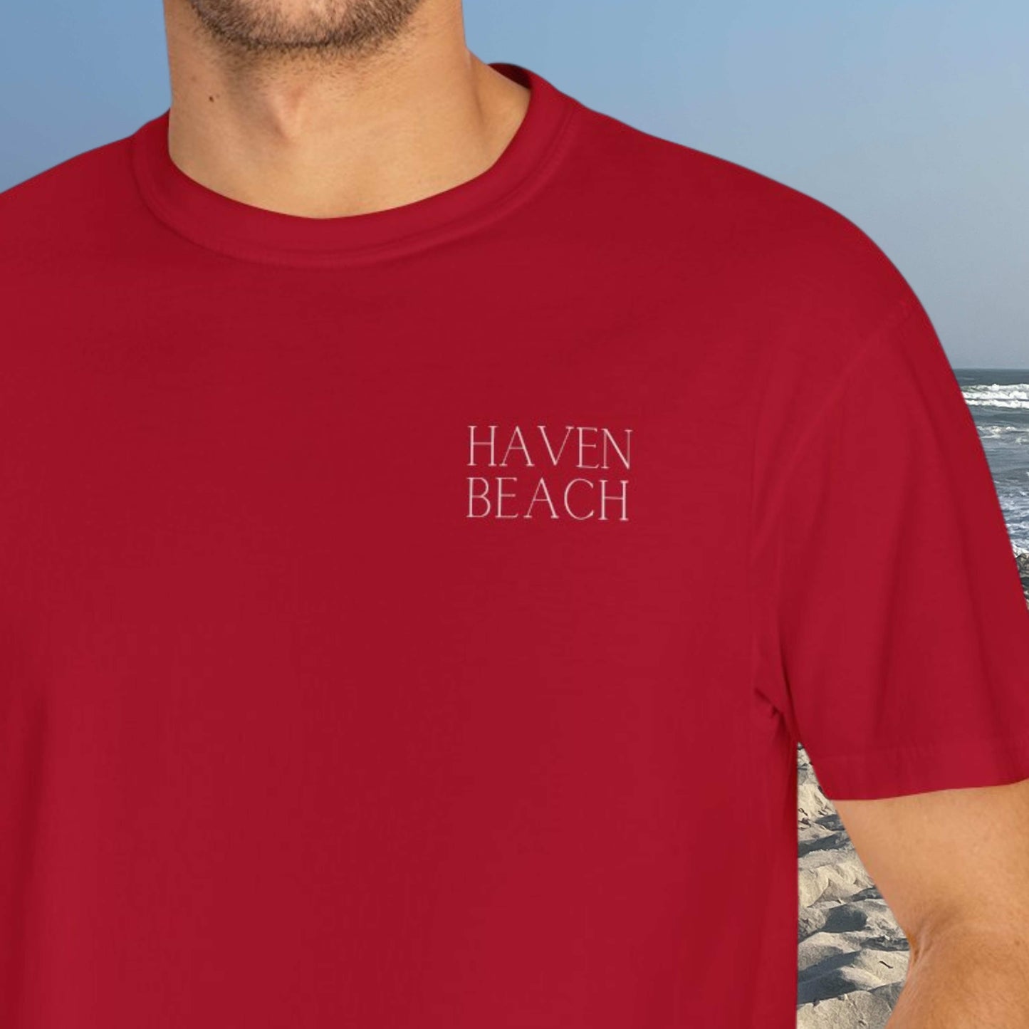 Patriotic Comfort Colors tee, Haven Beach