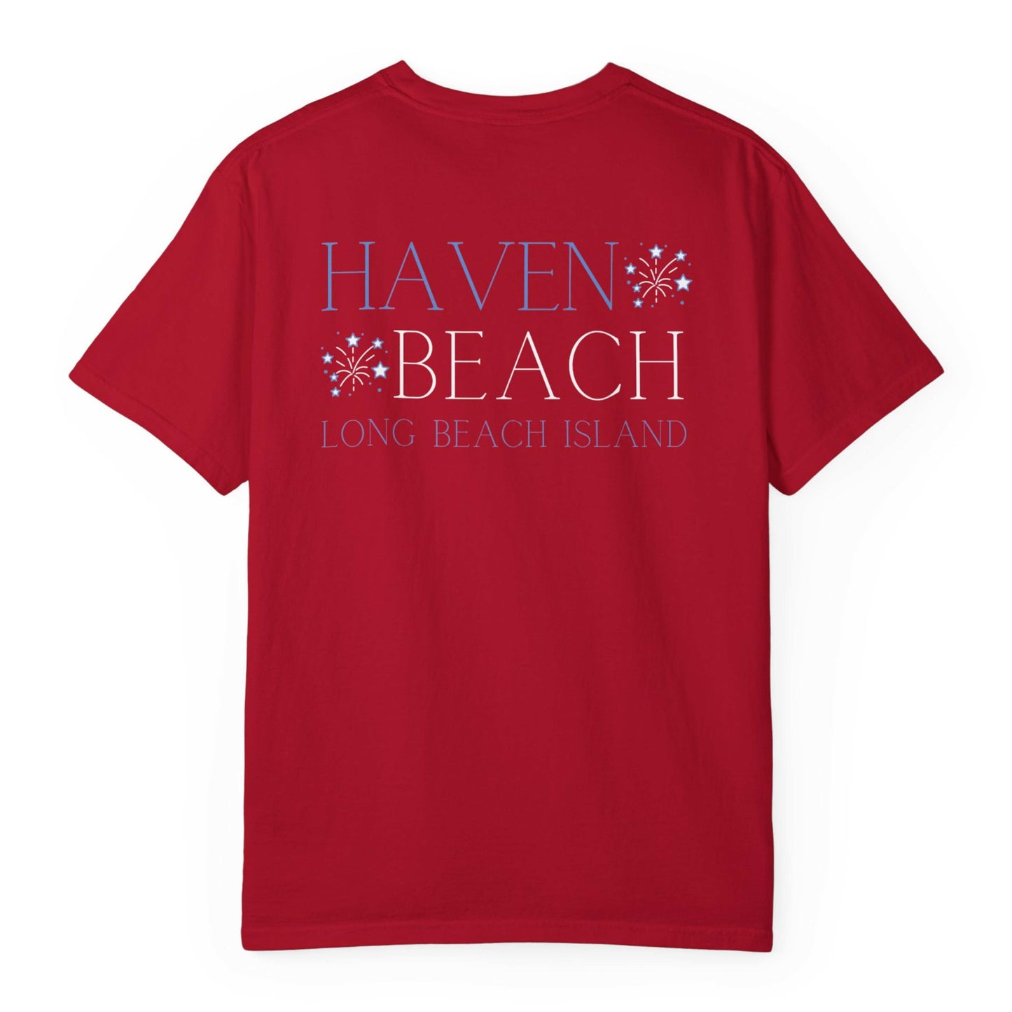 Patriotic Comfort Colors tee, Haven Beach