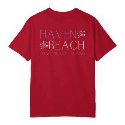 Patriotic Comfort Colors tee, Haven Beach