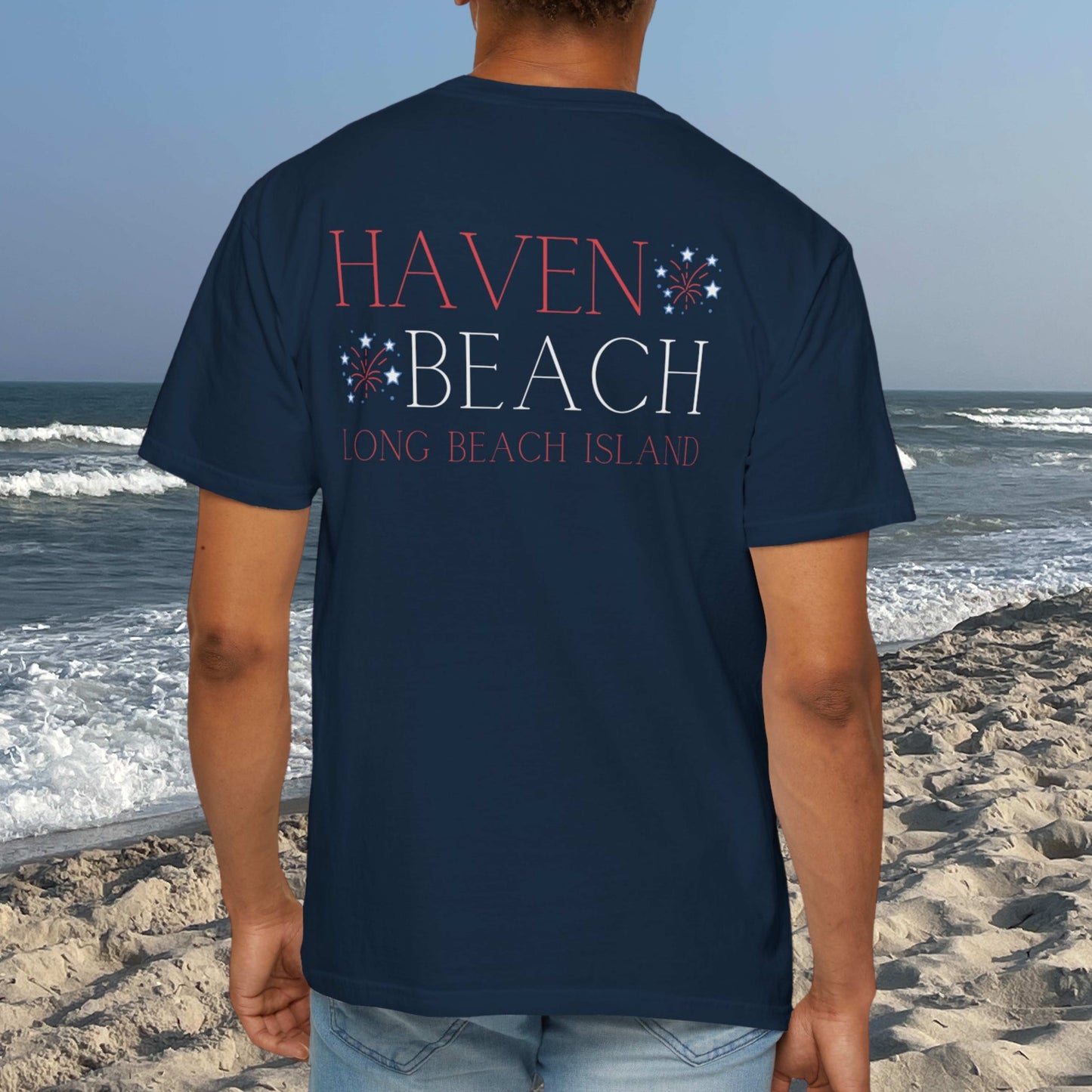 Patriotic Comfort Colors tee, Haven Beach