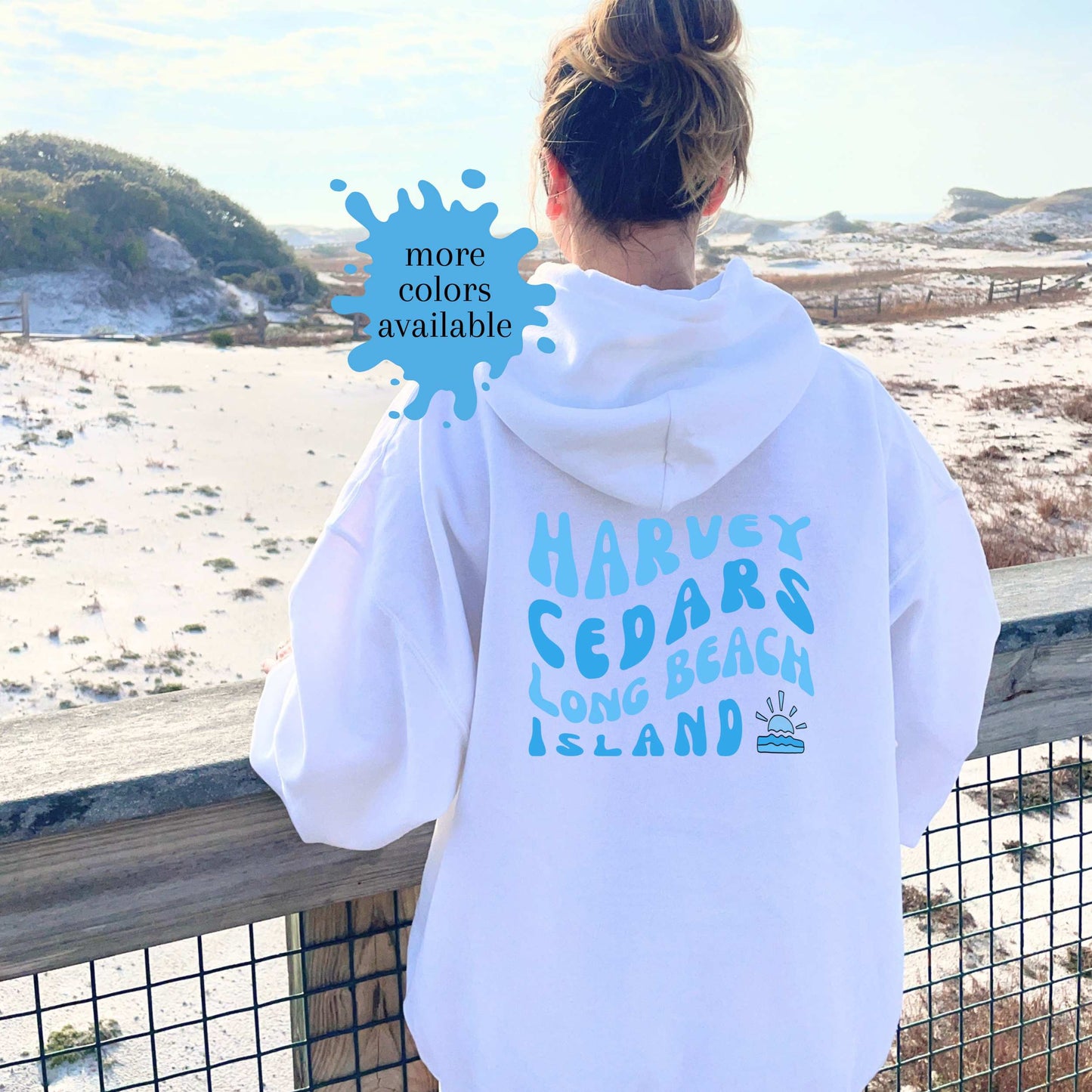 Blue wave Hoodie, Harvey Cedars