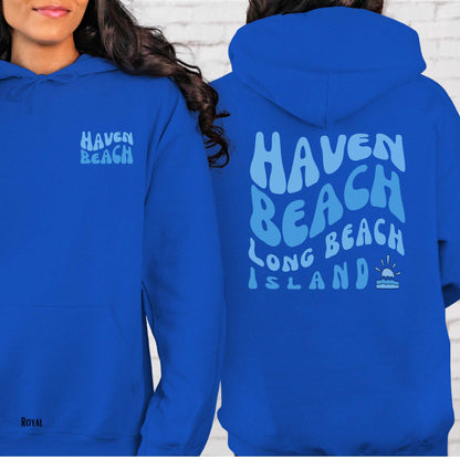 Blue wave Hoodie, Haven Beach