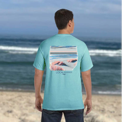 Local Summer Watercolor Beach Comfort Colors Tee