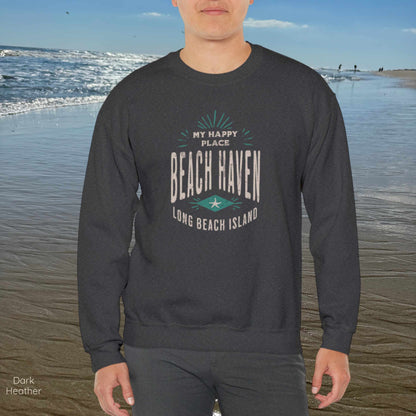 My Happy Place Sweatshirt, Beach Haven