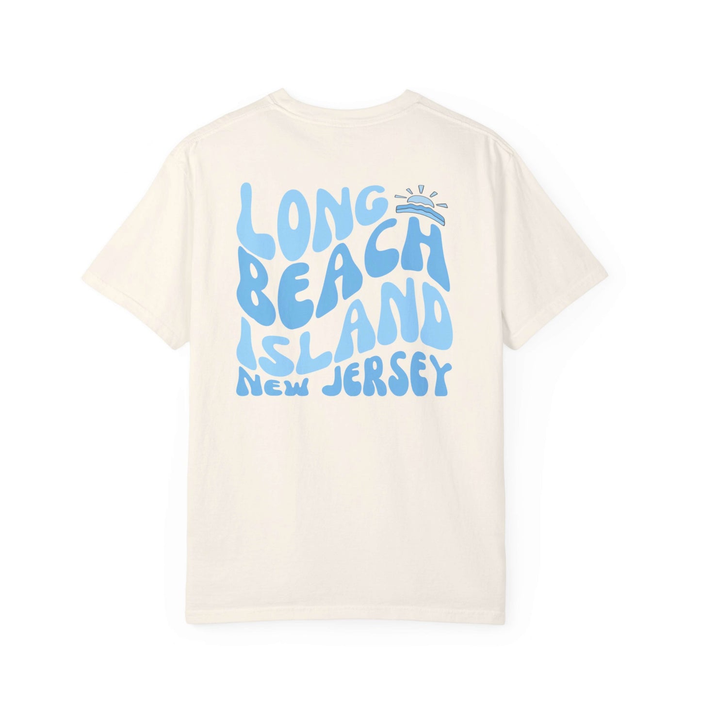 Blue Wave Comfort Colors Tee, Long Beach Island