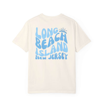 Blue Wave Comfort Colors Tee, Long Beach Island