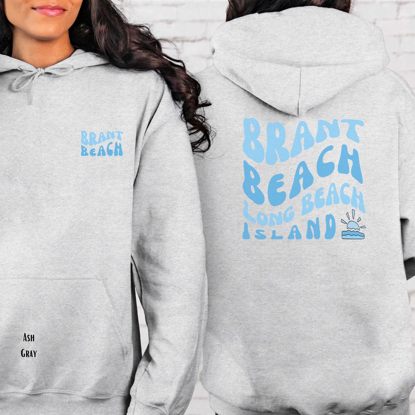 Blue wave Hoodie, Brant Beach