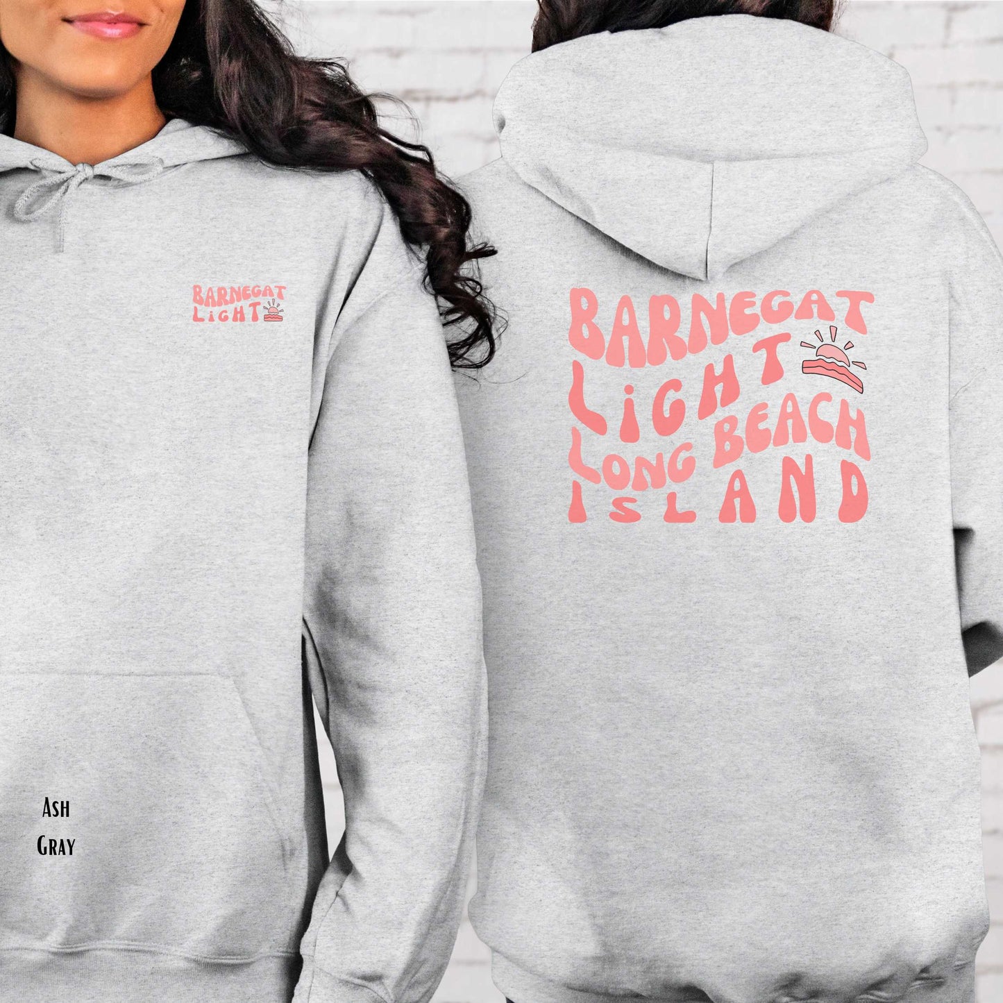 Coral wave Hoodie, Barnegat Light