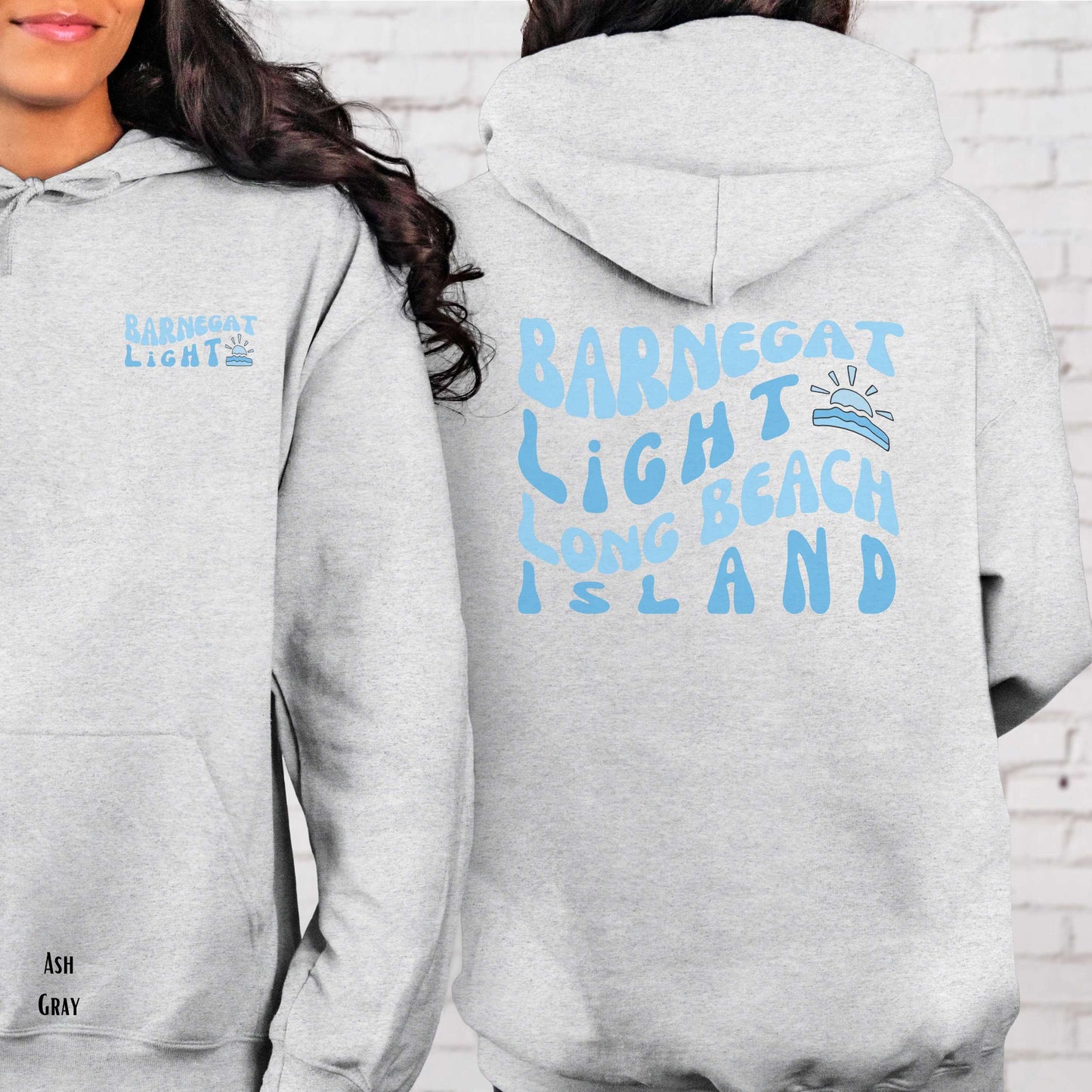 Blue wave Hoodie, Barnegat Light