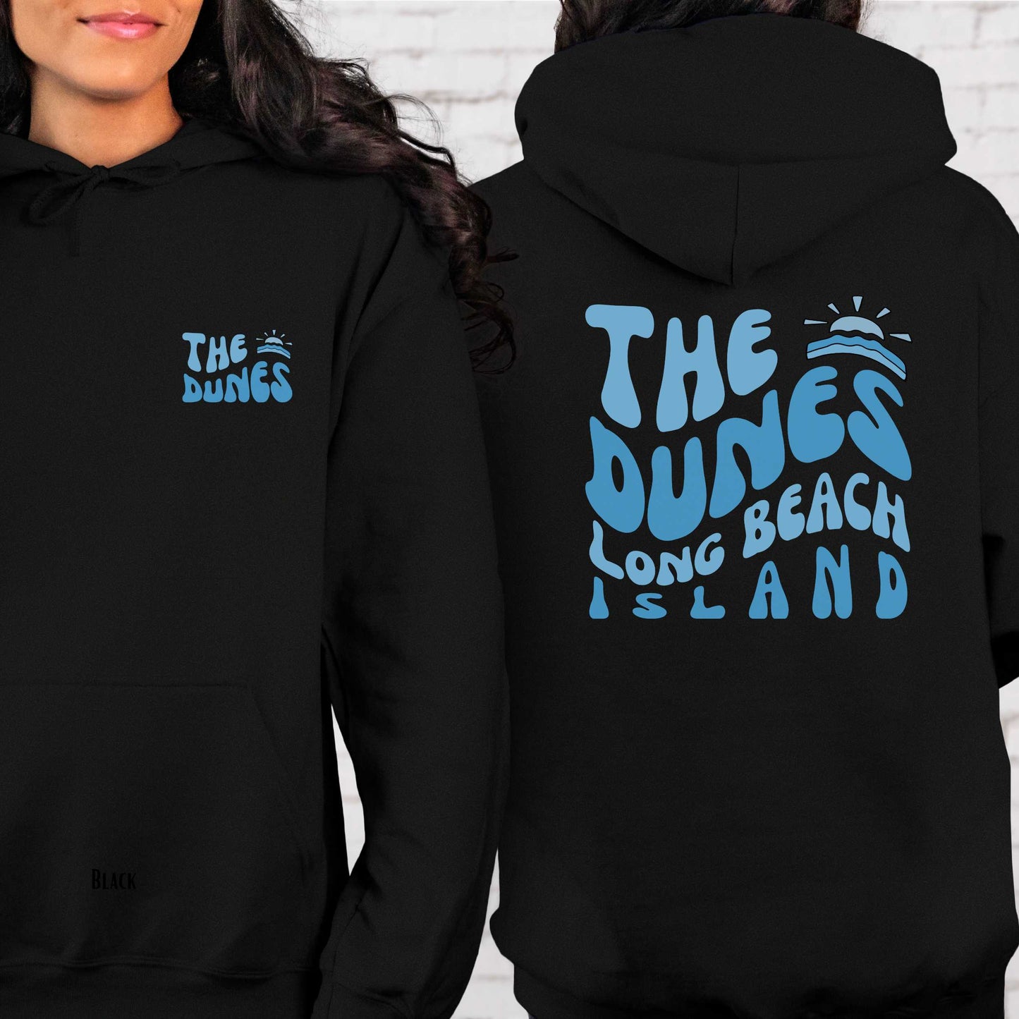 Blue wave Hoodie, The Dunes