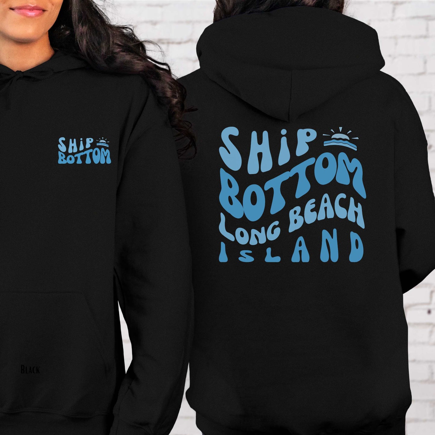 Blue wave Hoodie, Ship Bottom