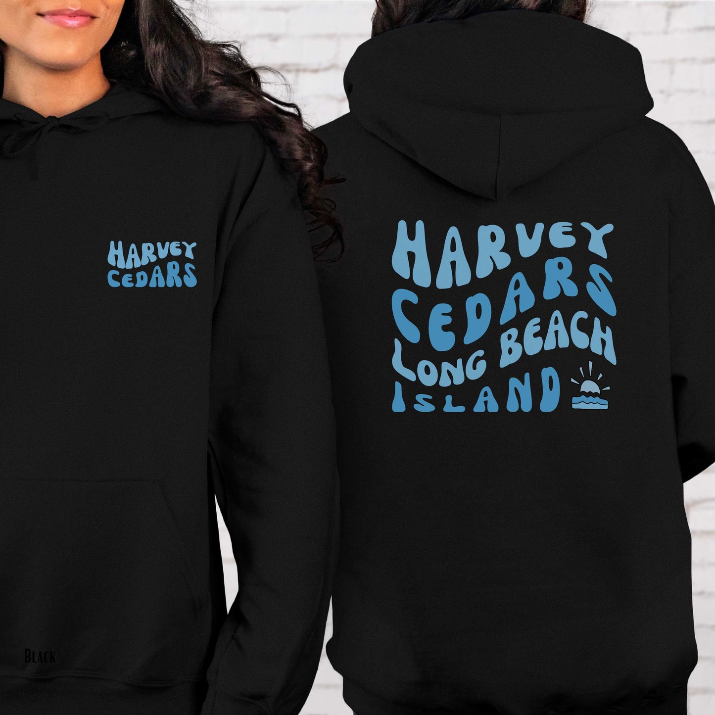 Blue wave Hoodie, Harvey Cedars