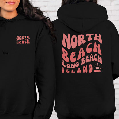 Coral wave Hoodie, North Beach