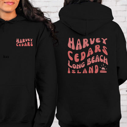 Coral wave Hoodie, Harvey Cedars